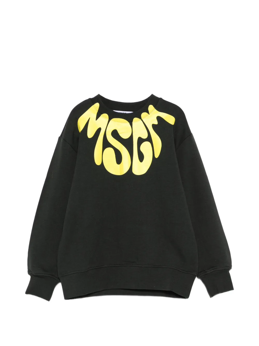 MSGM Kids round-neck sweatshirt - Nero