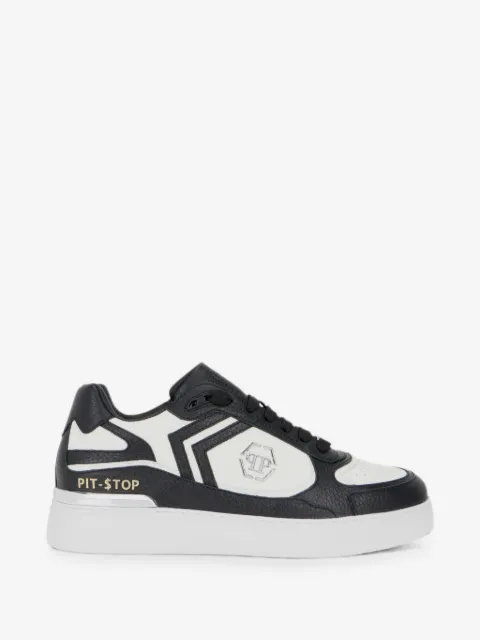 Philipp Plein Tênis cano baixo Pit-$top de couro