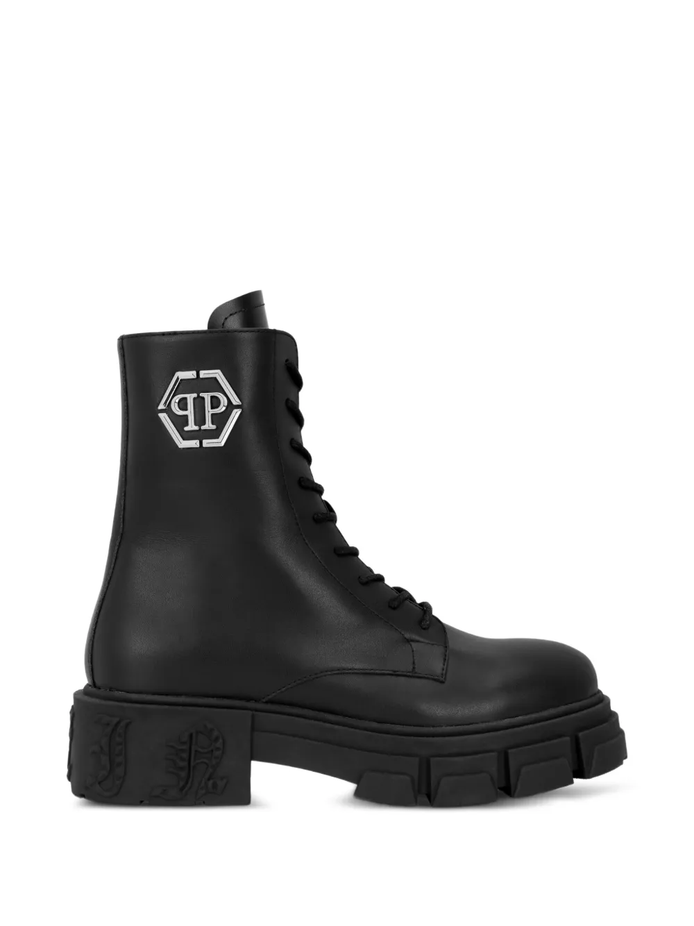 Philipp Plein Gothic Plein veterlaarzen Zwart