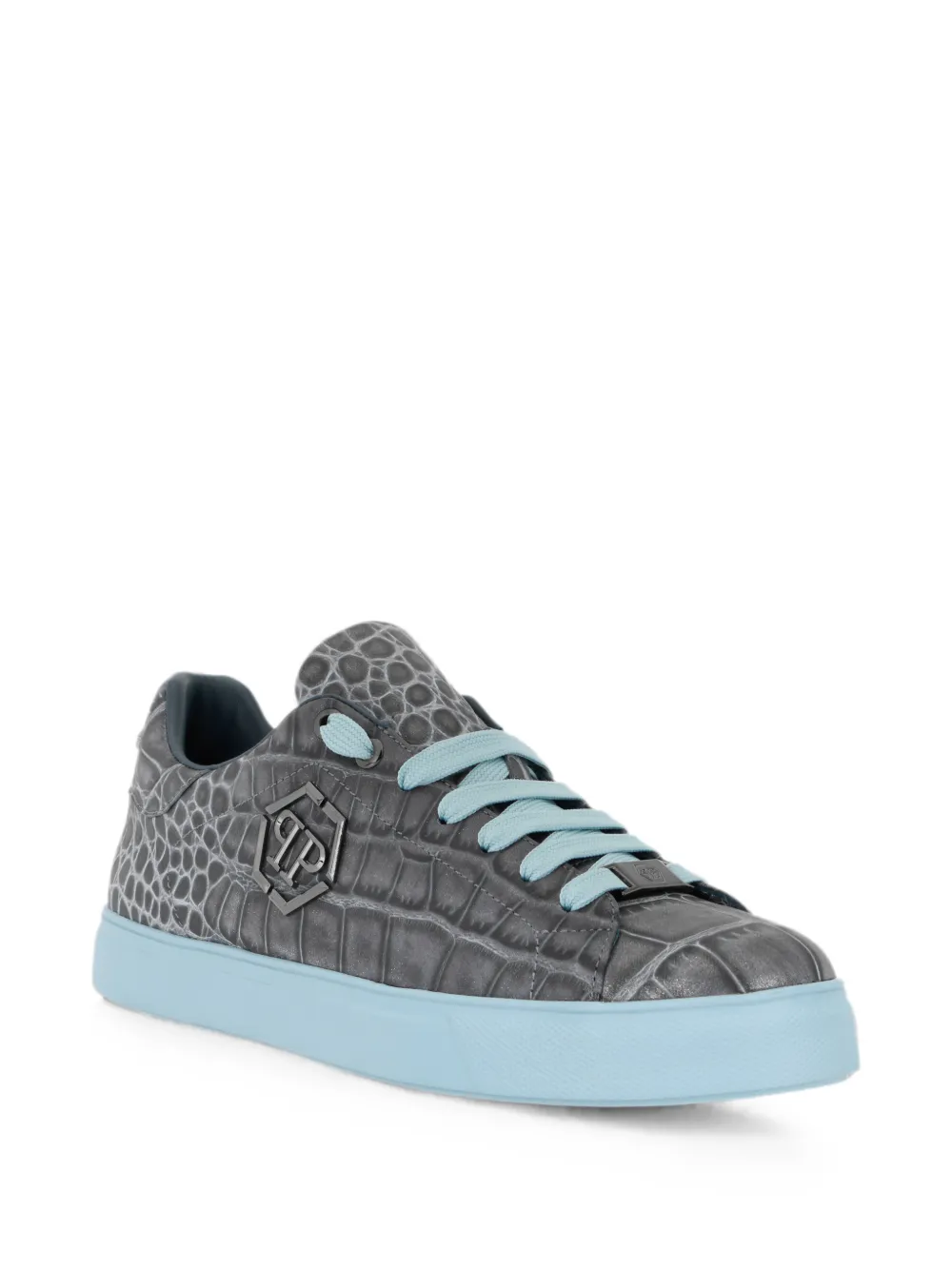 Philipp Plein Cocco Hexagon low-top sneakers Grijs