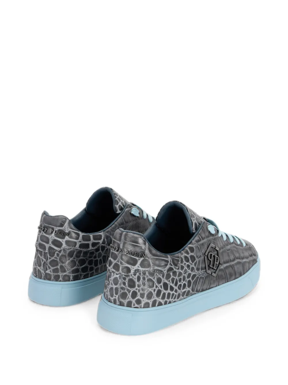 Philipp Plein Cocco Hexagon low-top sneakers Grijs