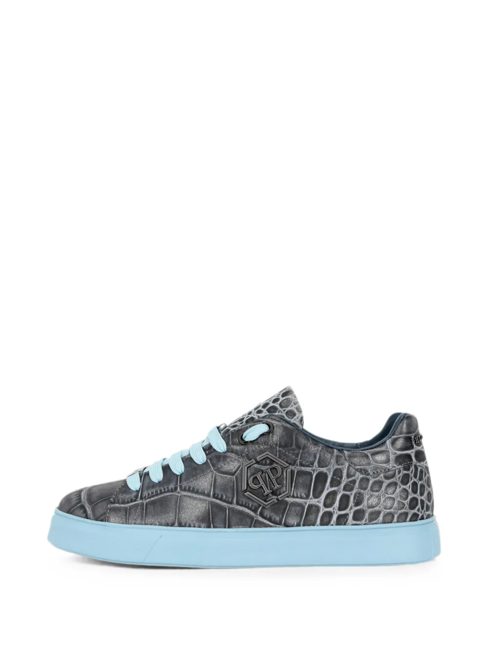 Philipp Plein Cocco Hexagon low-top sneakers Grijs