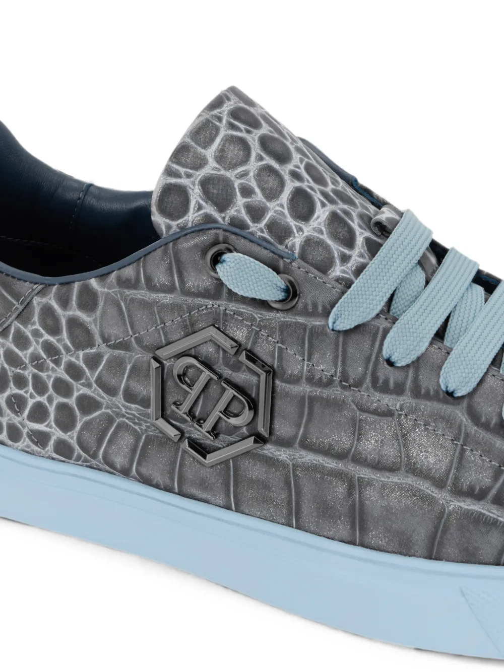 Philipp Plein Cocco Hexagon low-top sneakers Grijs