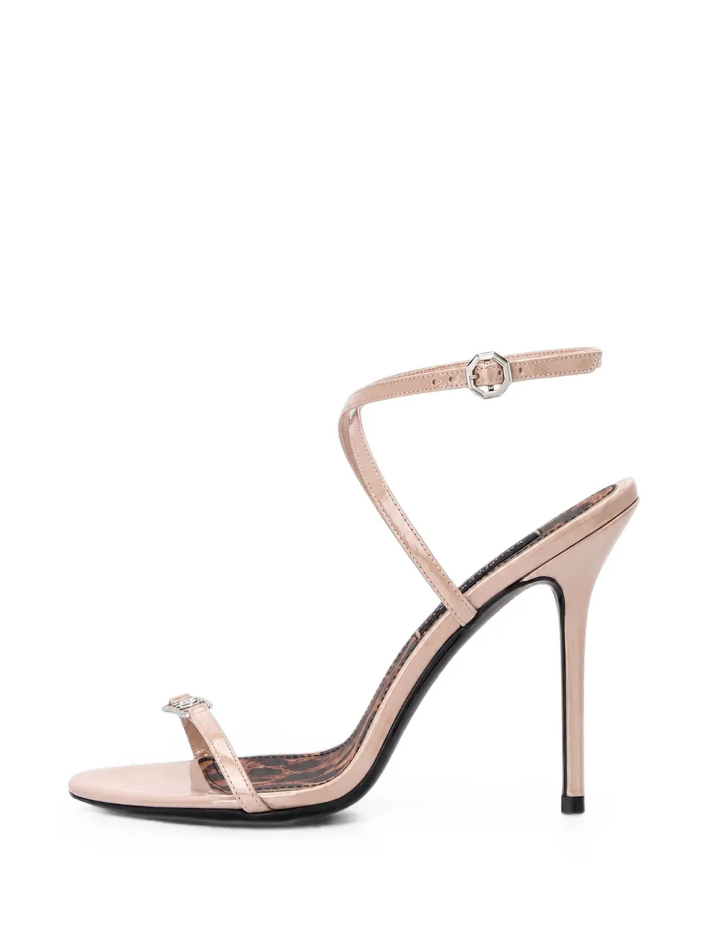 Philipp Plein patent-leather high-heels sandals 11 Beige