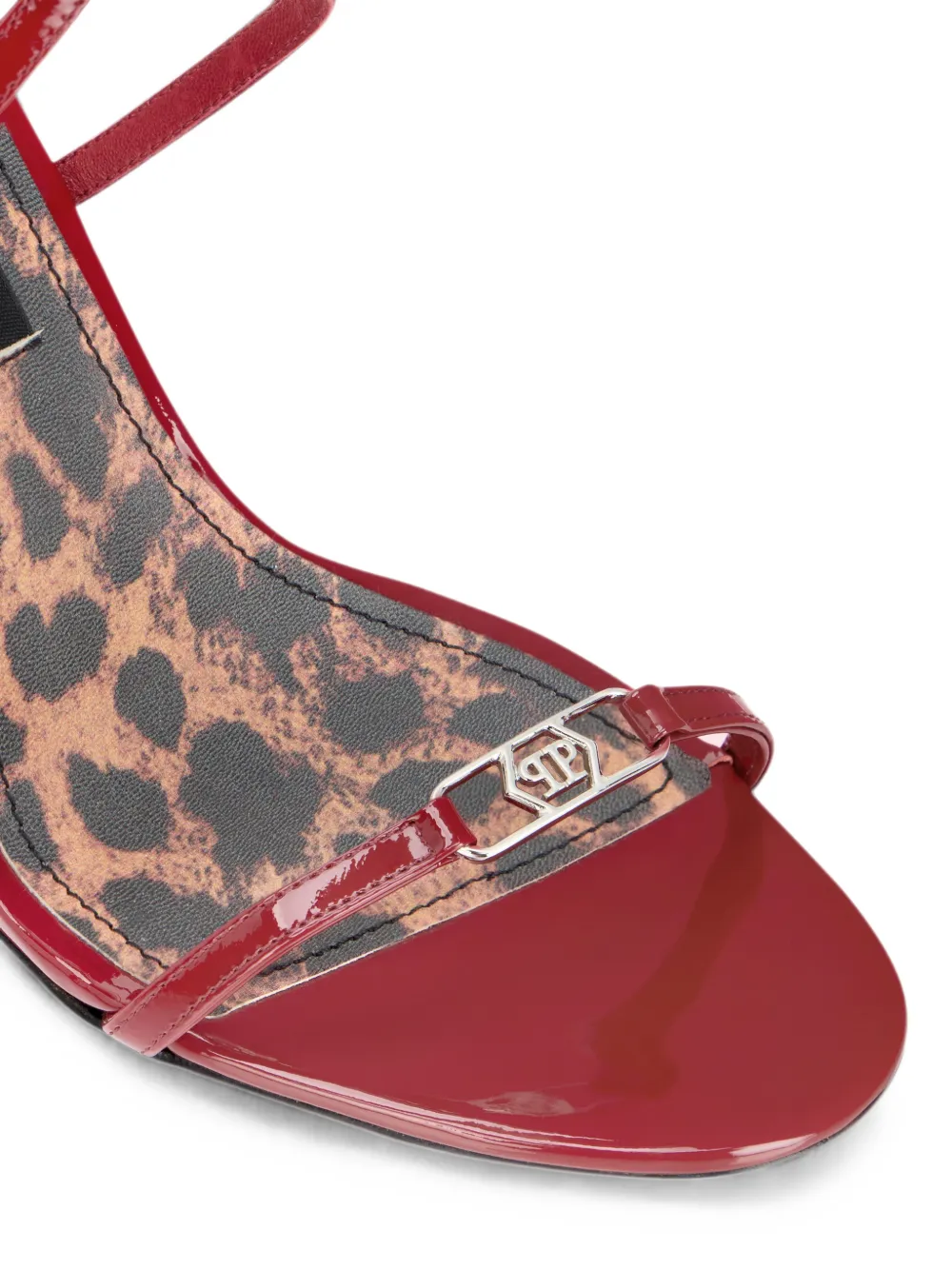 Philipp Plein patent leather high heels sandals 11 sandals Rood