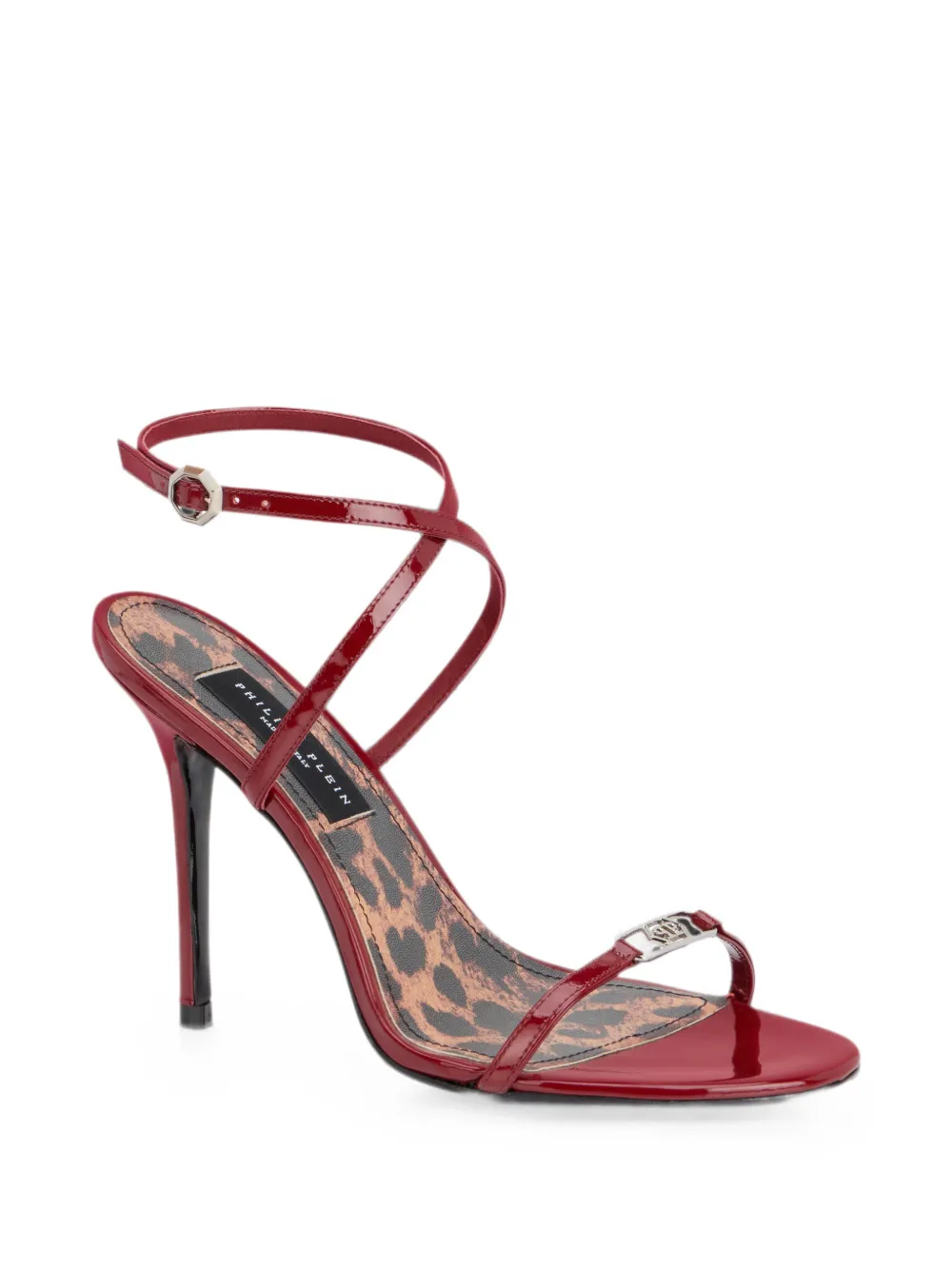 Philipp Plein patent leather high heels sandals 11 sandals Rood
