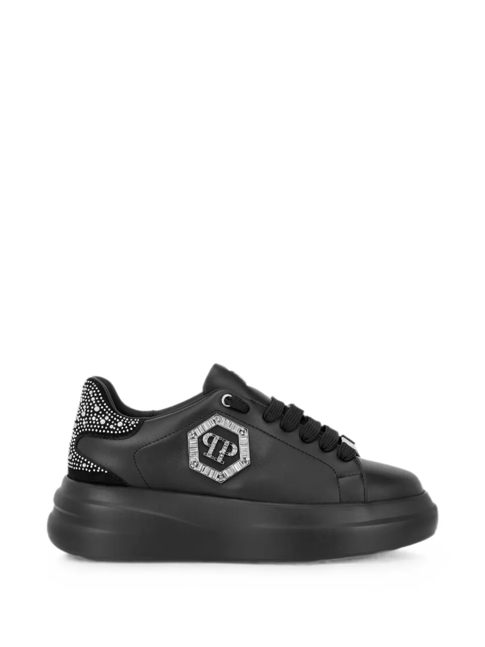 Philipp Plein Megastar low-top sneakers met stras Zwart