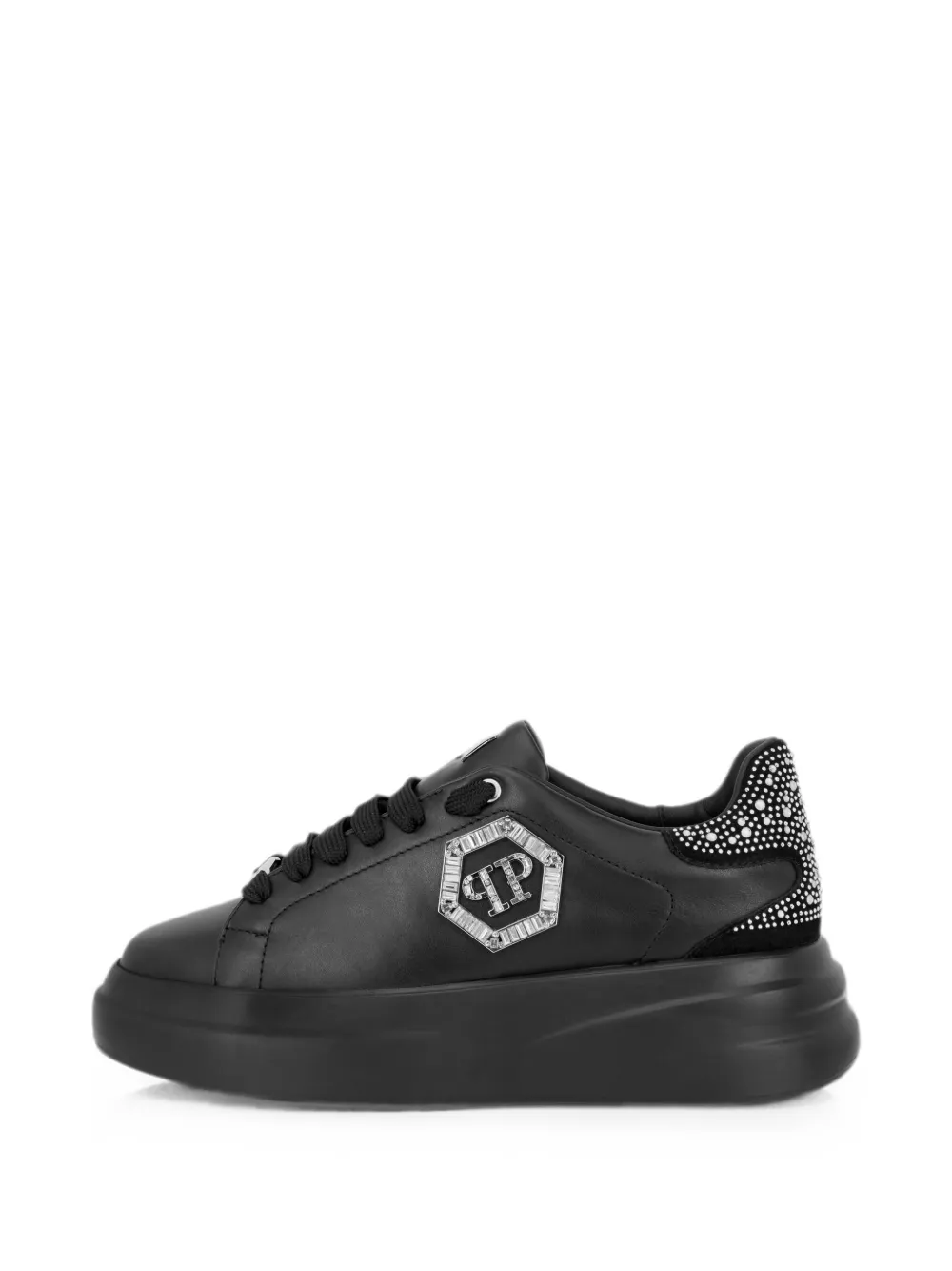 Philipp Plein Megastar low-top sneakers met stras Zwart