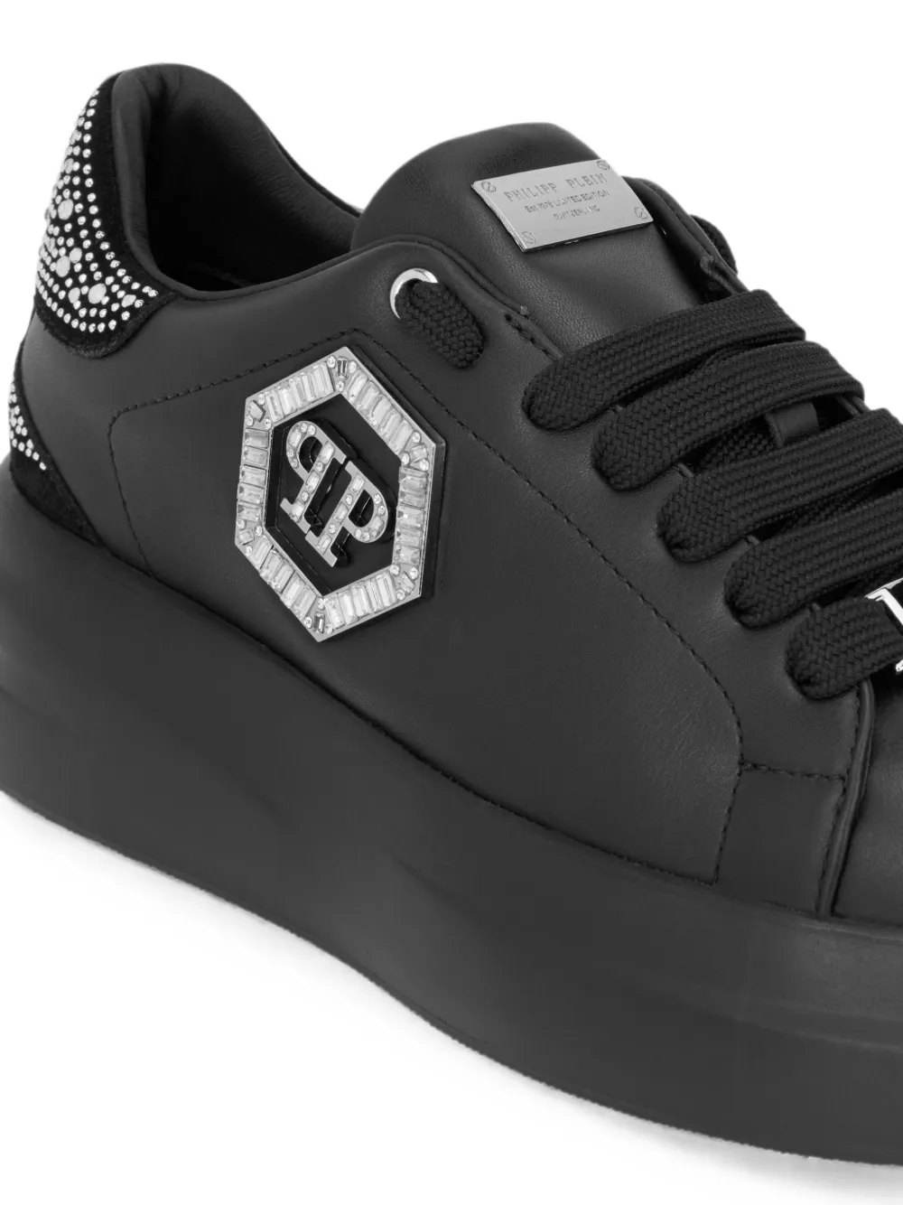 Philipp Plein Megastar low-top sneakers met stras Zwart