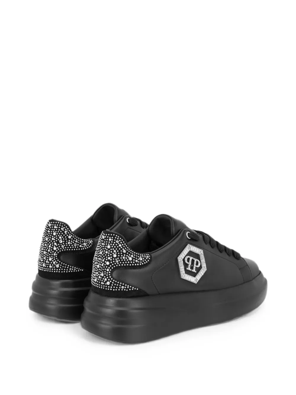 Philipp Plein Megastar low-top sneakers met stras Zwart