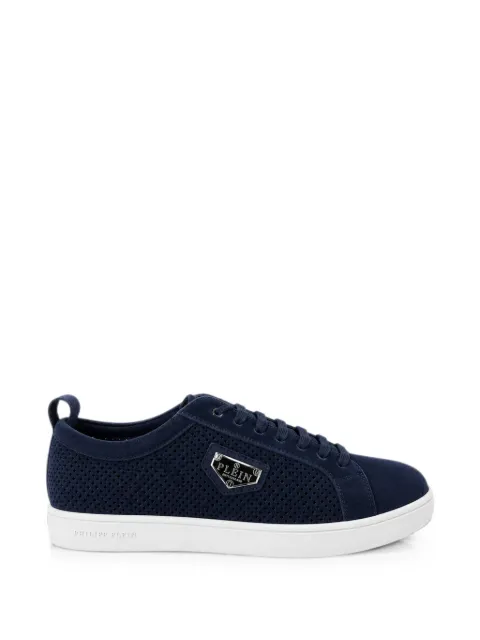 Philipp Plein perforated suede low-top sneakers
