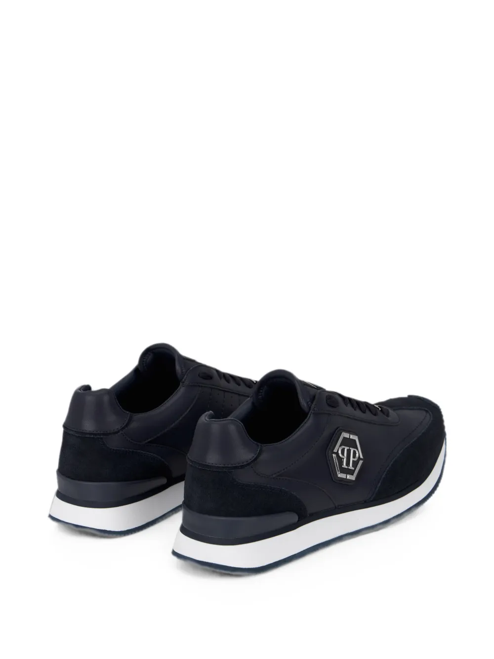 Philipp Plein Runner Hexagon Patch sneakers Blauw