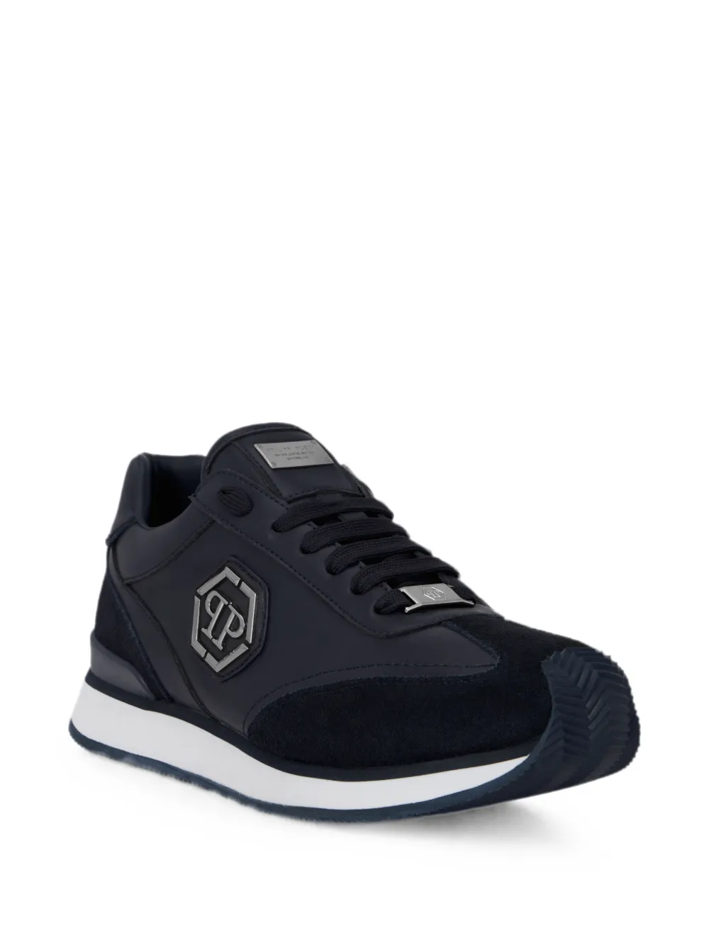 Philipp Plein Runner Hexagon Patch sneakers Blauw