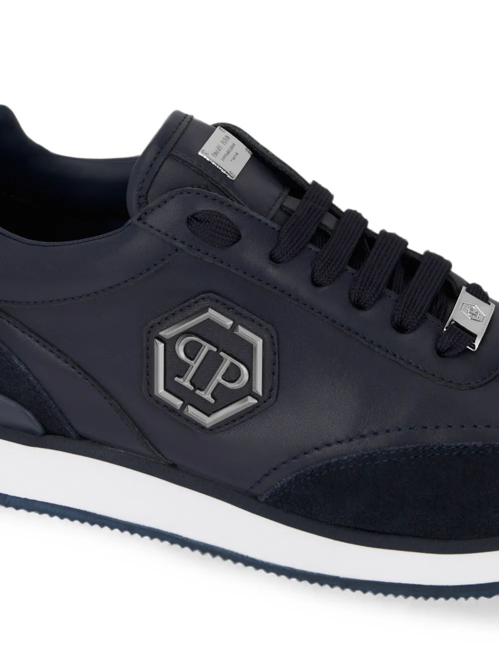 Philipp Plein Runner Hexagon Patch sneakers Blauw
