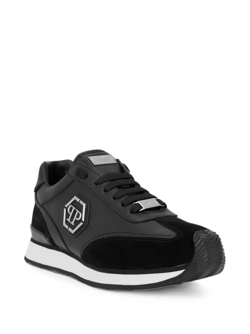 Philipp Plein Runner Hexagon Patch sneakers Zwart