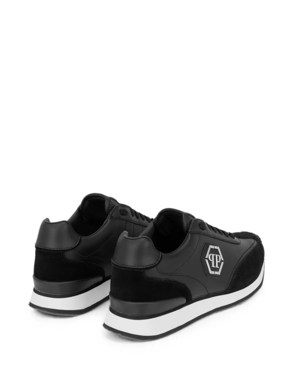 Philipp Plein Runner Hexagon Patch sneakers Zwart