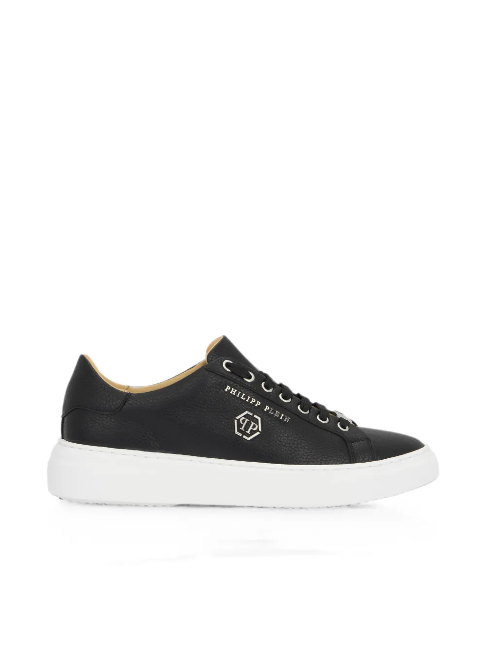 Philipp Plein leather lo-top sneakers Hexagon - Nero