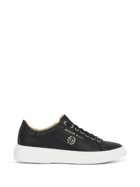 Philipp Plein leather lo-top sneakers Hexagon
