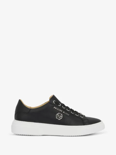 Philipp Plein leather lo-top sneakers Hexagon
