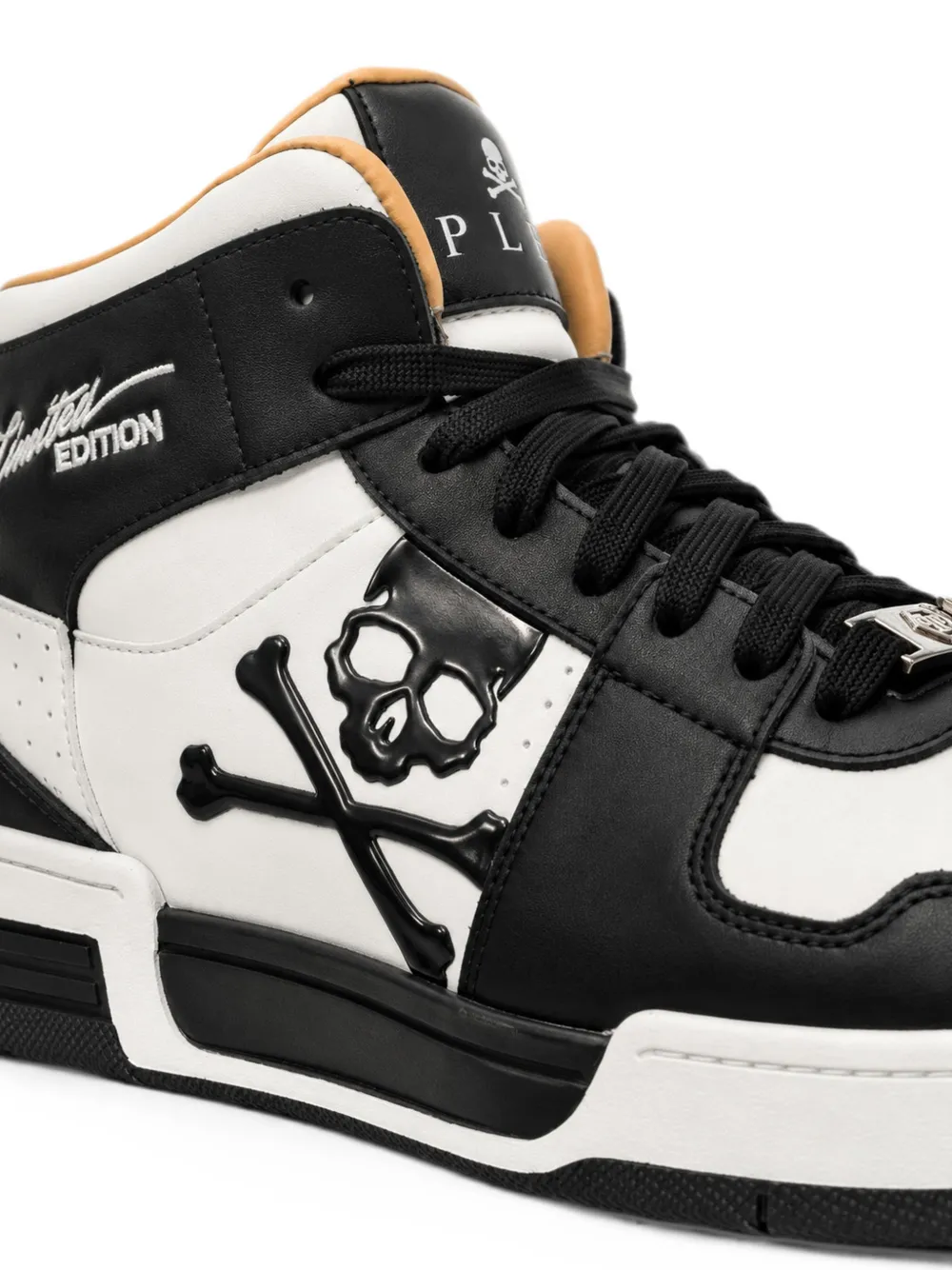 Philipp Plein Notorius skull-patch sneakers Wit