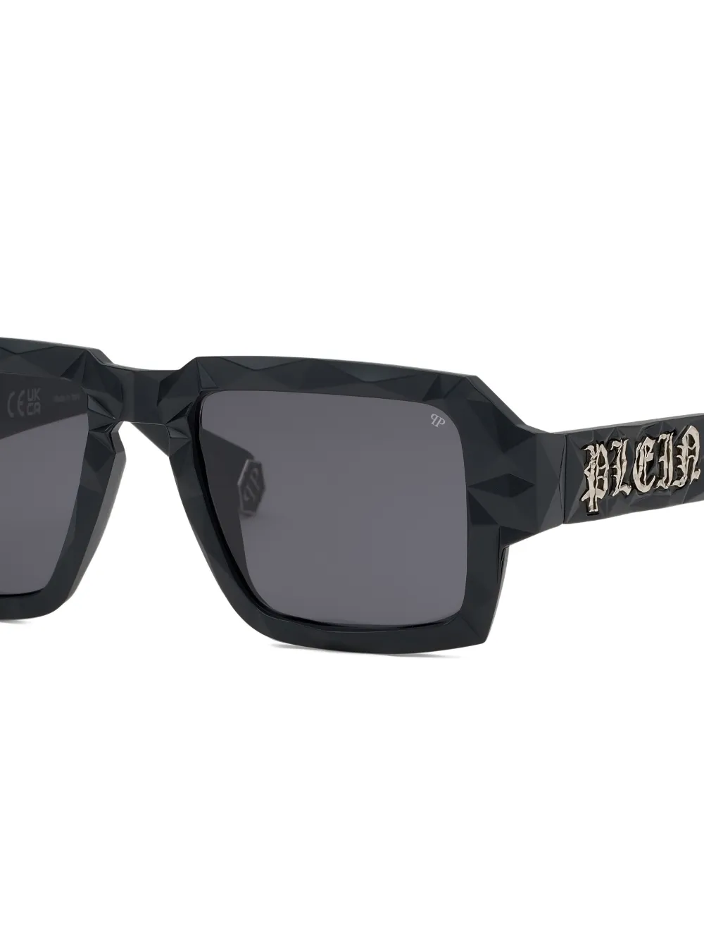 Matrix Diamond-Cut Square Sunglasses