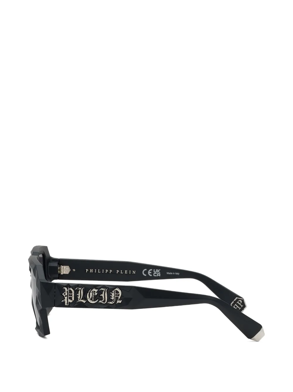 Matrix Diamond-Cut Square Sunglasses