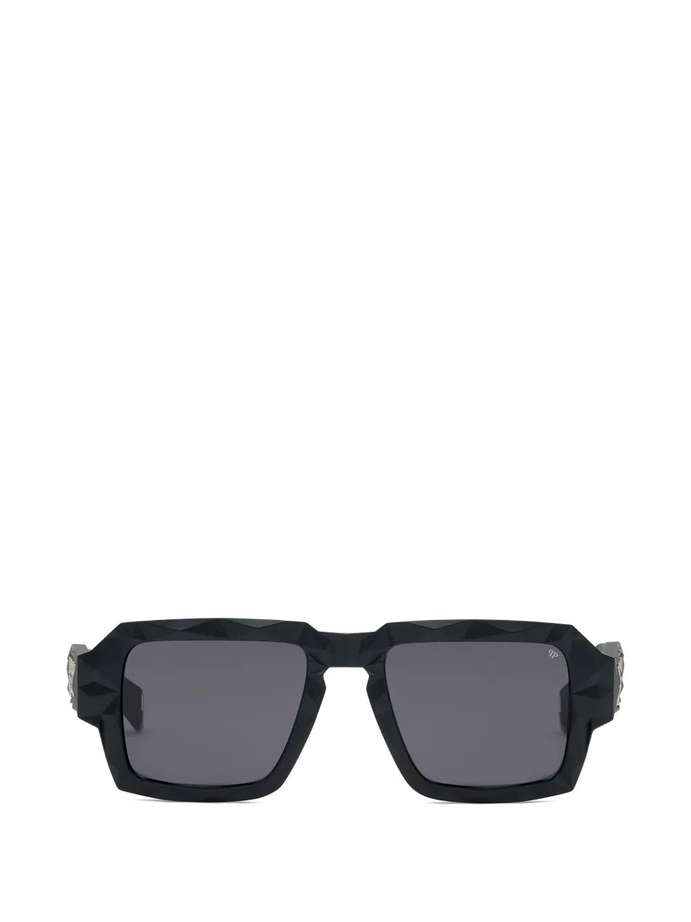 Philipp Plein Eyewear Matrix diamond-cut square sunglasses - Nero