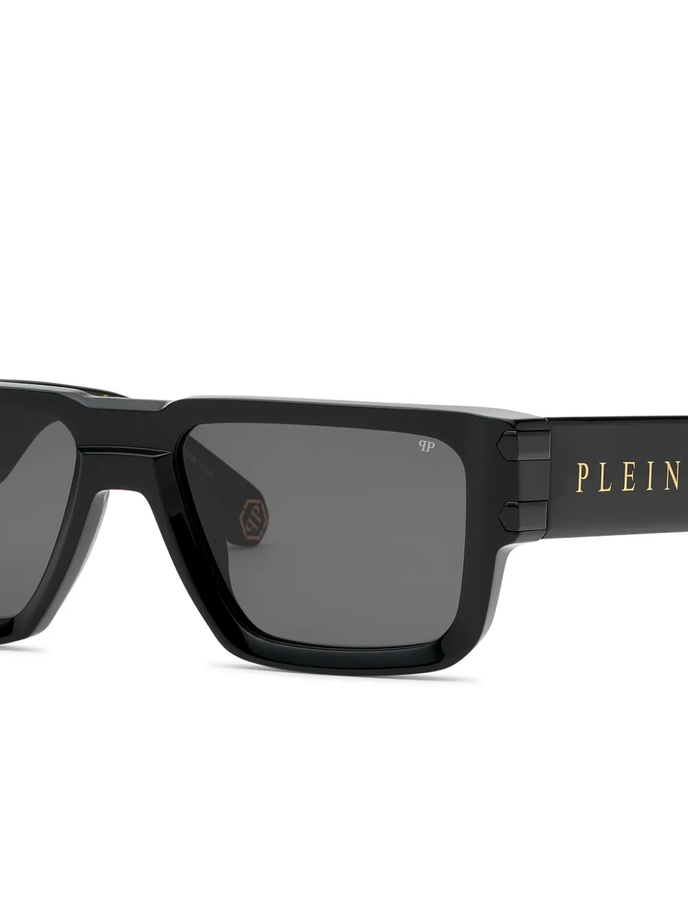 Philipp Plein Eyewear Plein Eagle zonnebril met rechthoekig montuur Zwart