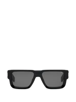 Ferragamo Eyewear ガンチーニ スクエア サングラス | ブラック