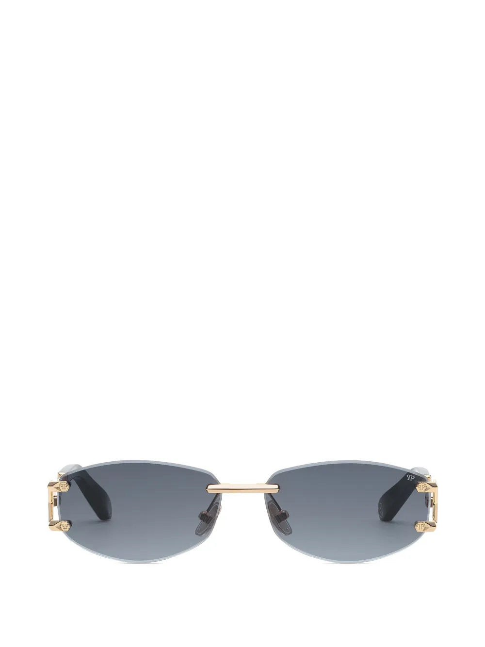Philipp Plein Eyewear rimless sleek sunglasses - Gold