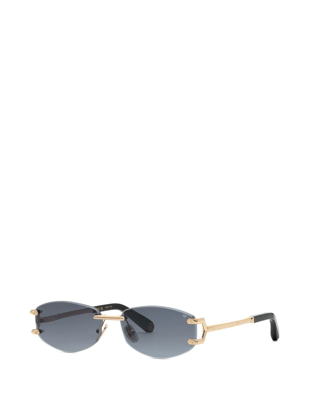 Philipp Plein Eyewear Zonnebril met randloos montuur Goud