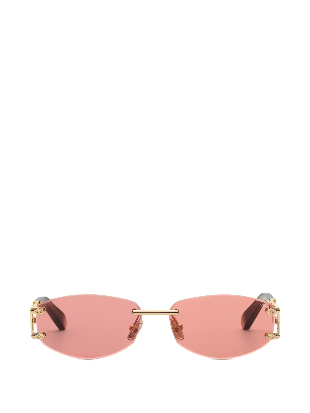 Philipp Plein Eyewear sleek oval-lenses sunglasses - Oro