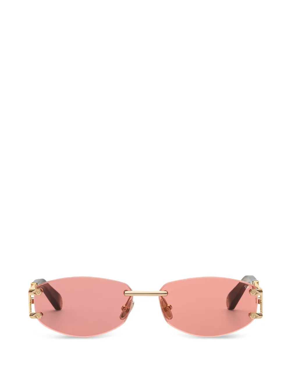 Philipp Plein Eyewear sleek oval-lenses sunglasses - Gold