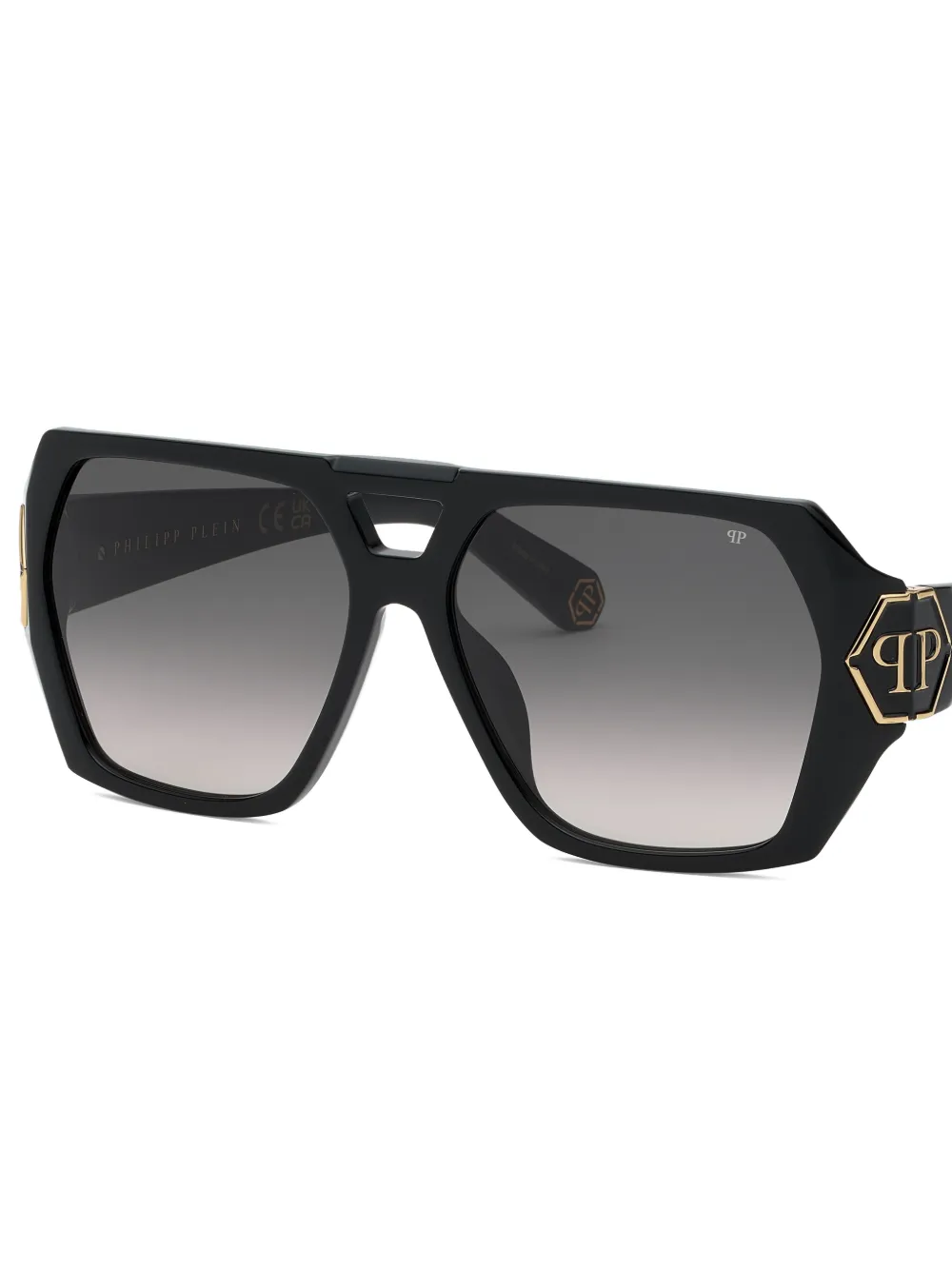 Philipp Plein Eyewear Plein Brave zonnebril Zwart