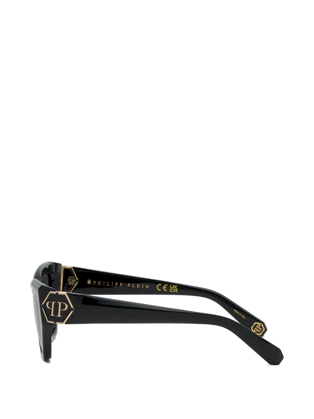 Philipp Plein Eyewear Plein Brave zonnebril met logodetail Zwart