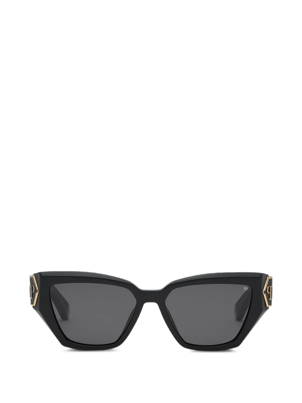 Philipp Plein Eyewear Plein Brave logo-detail sunglasses - Schwarz