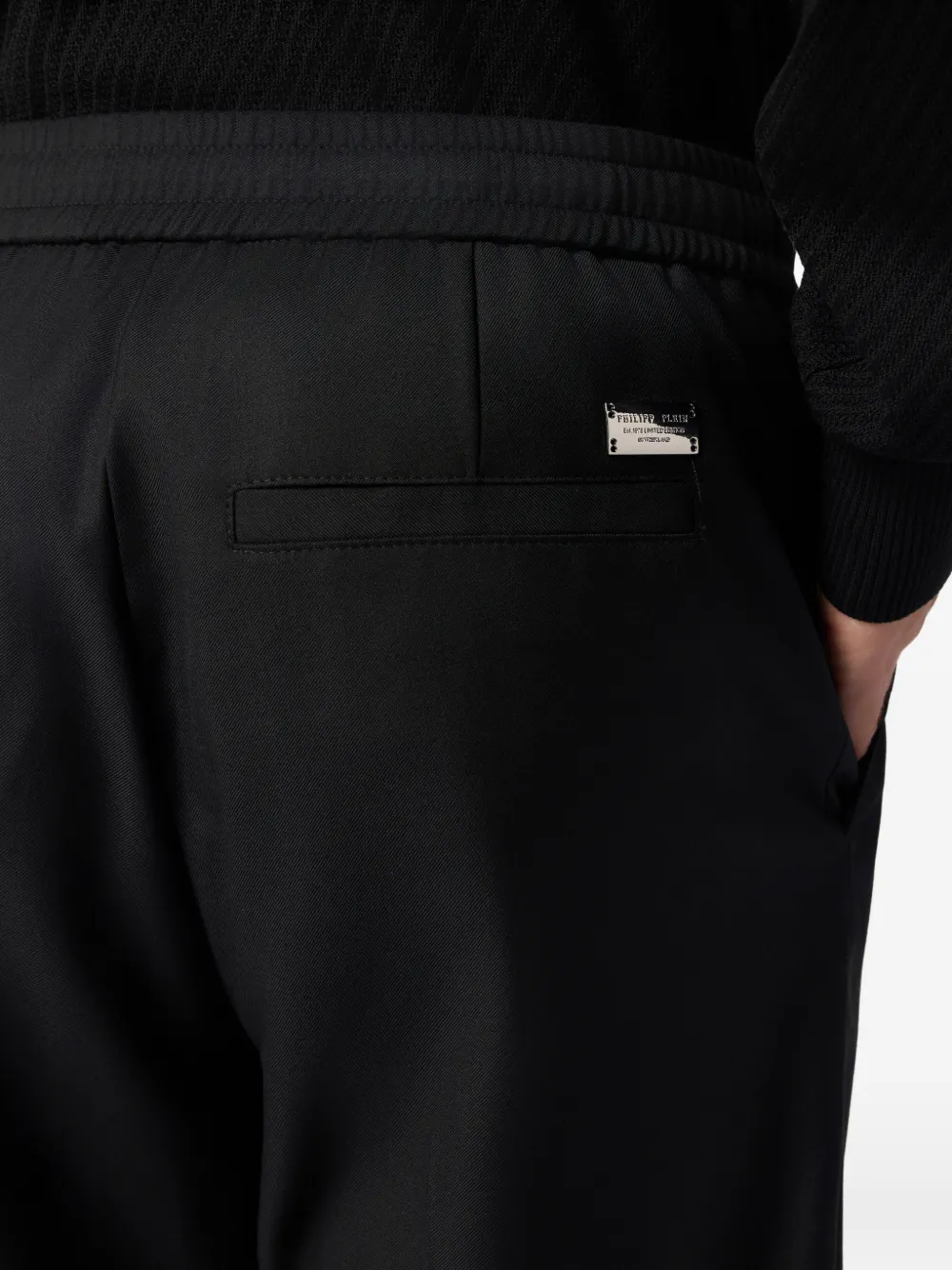 Philipp Plein Pantalon met trekkoordtaille Zwart