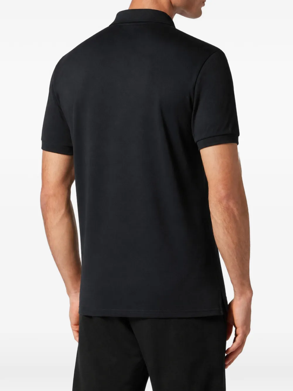 Plein Sport logo-print polo shirt Zwart