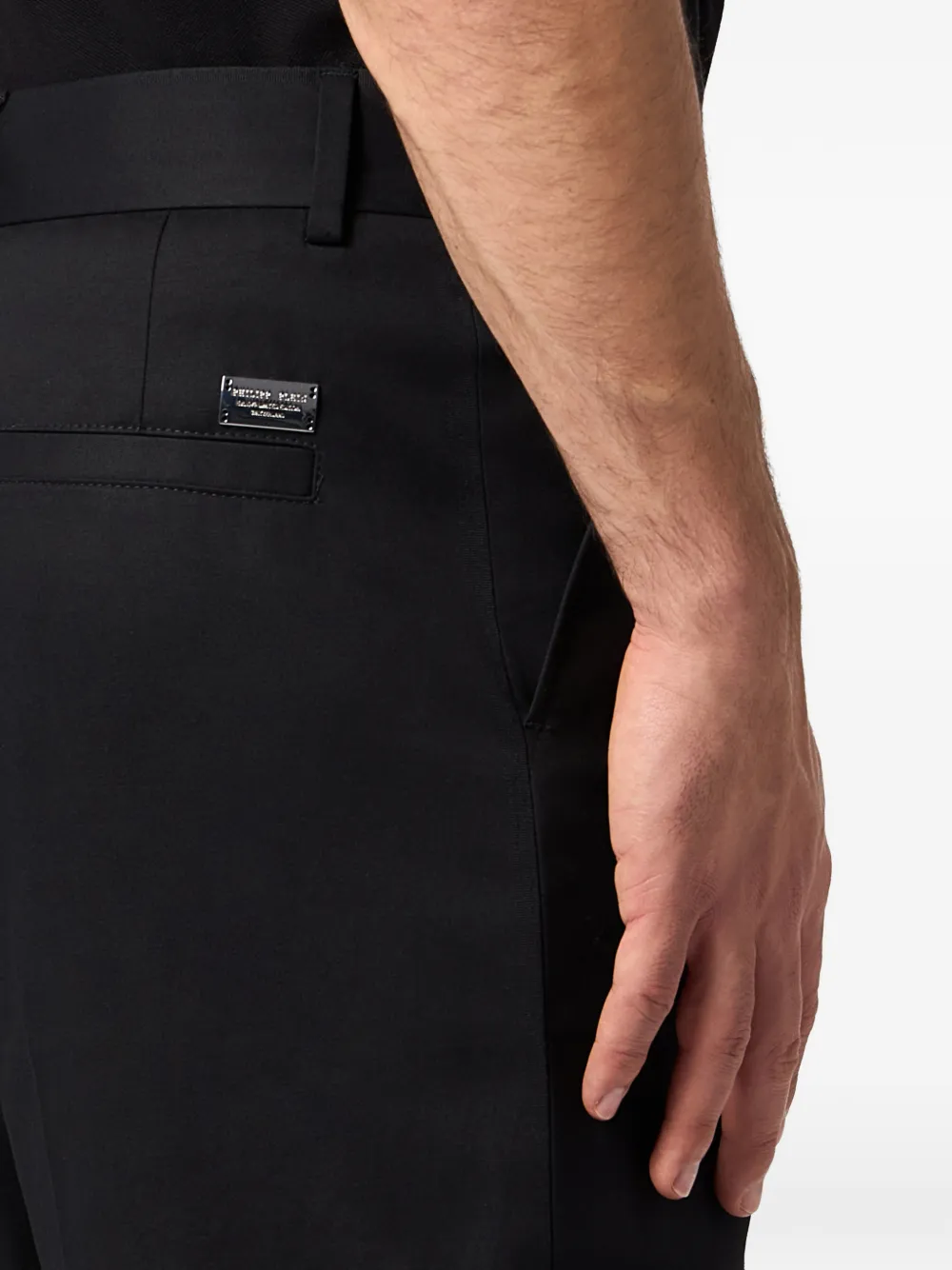 Philipp Plein Broek met wijde pijpen Zwart