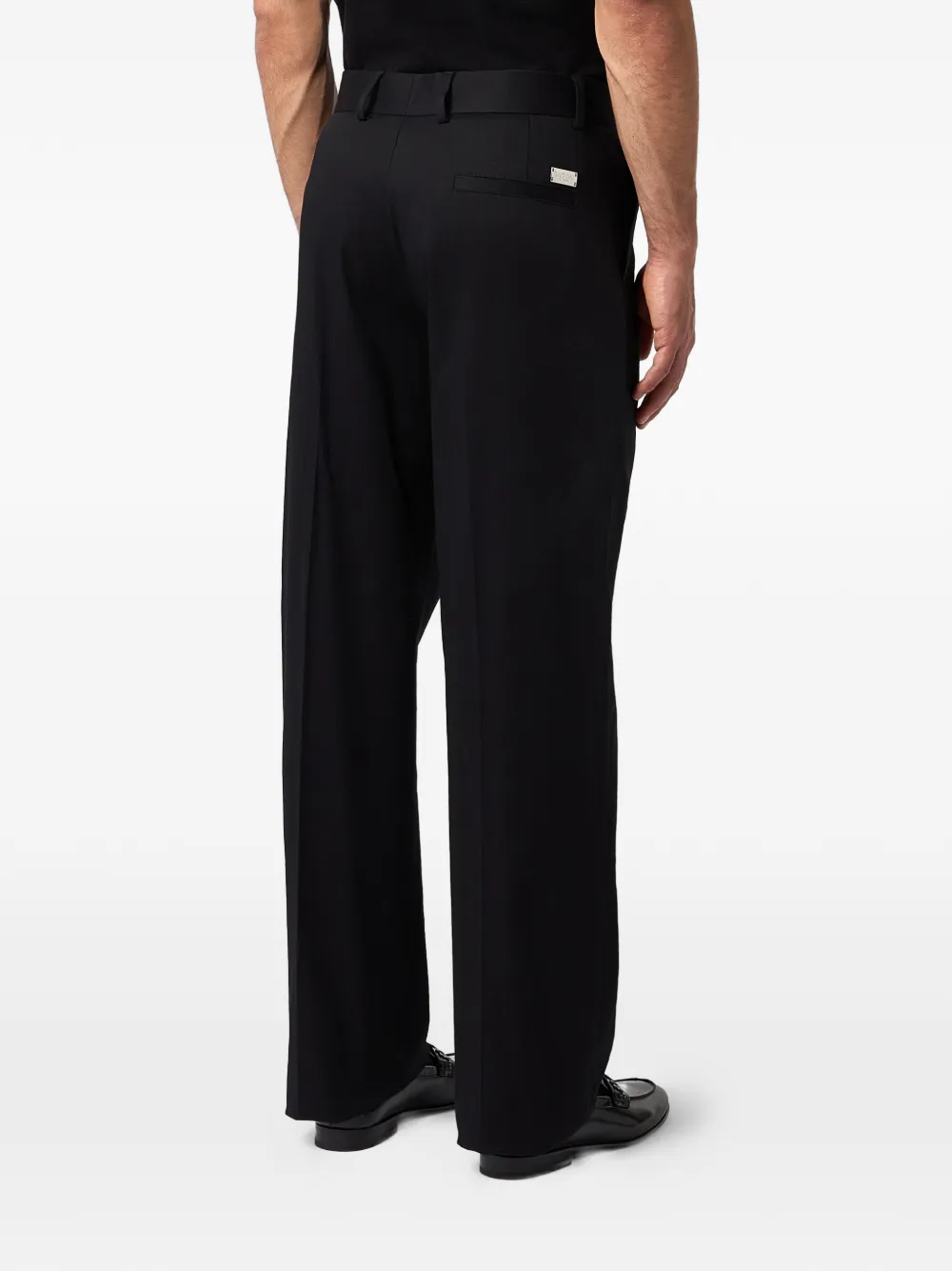 Philipp Plein Broek met wijde pijpen Zwart