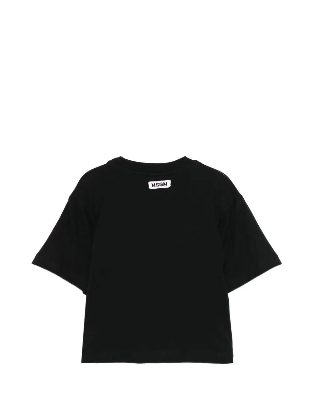 MSGM Kids T-shirt met logo Zwart