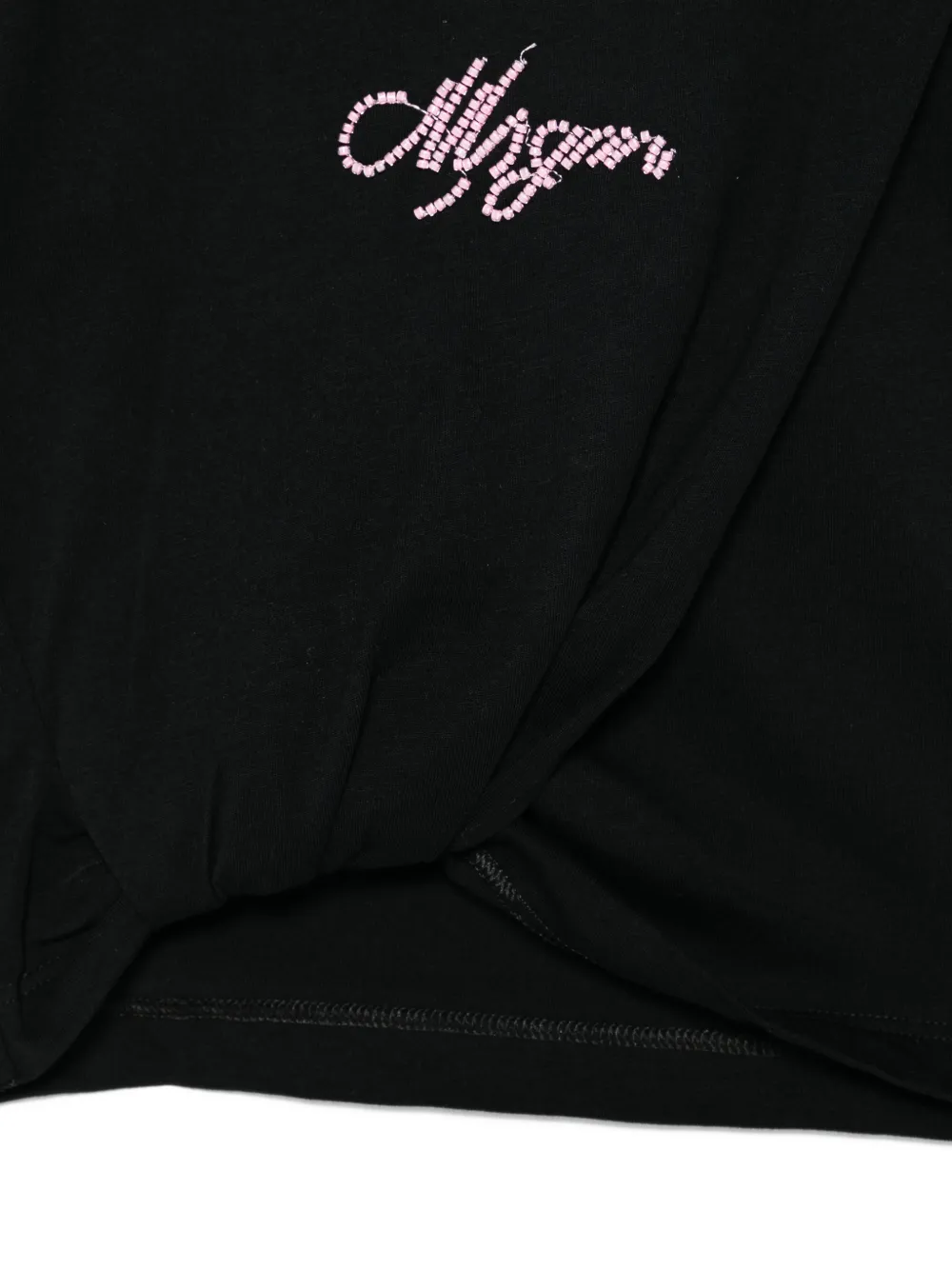 MSGM Kids T-shirt met logo Zwart
