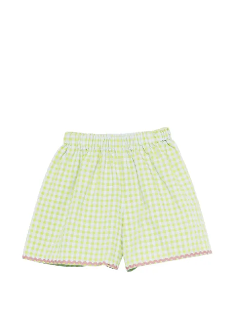 Simonetta Gingham scalloped shorts