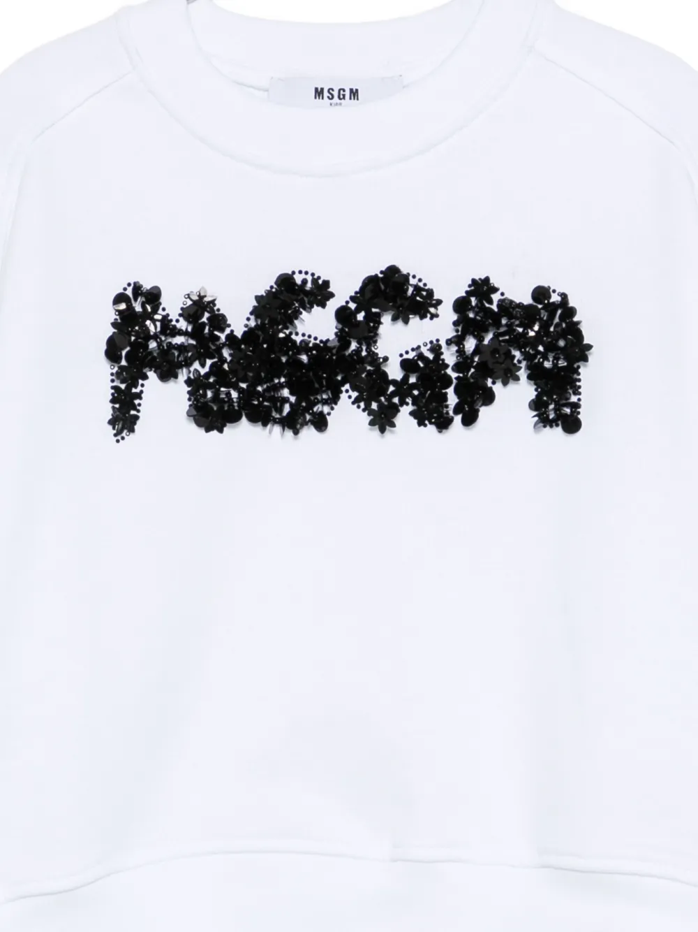  Msgm Kids Logo-embellished Sweatshirt - White 