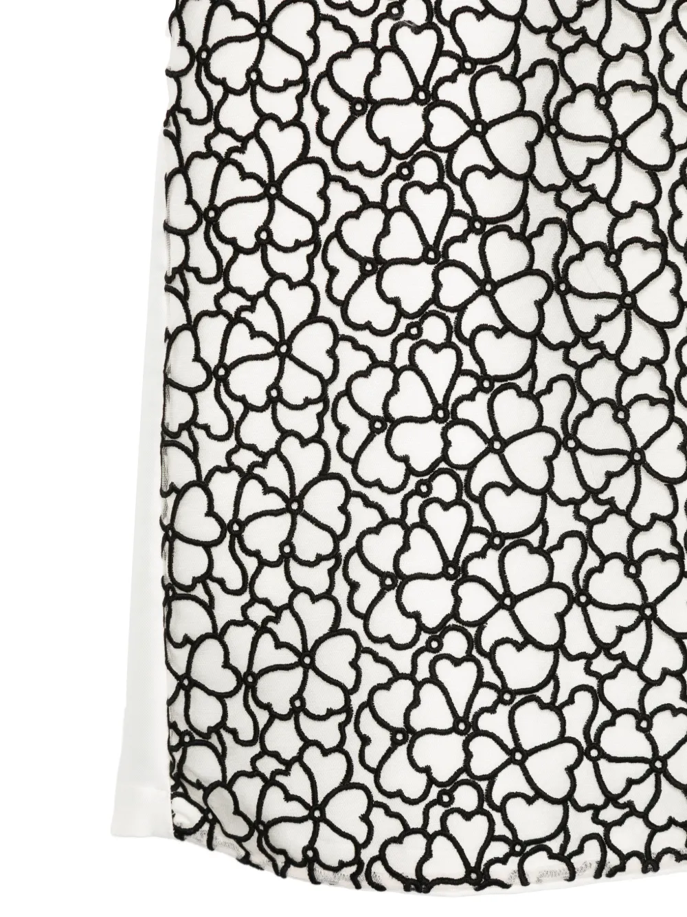 Simonetta Jurk met bloemenprint Wit