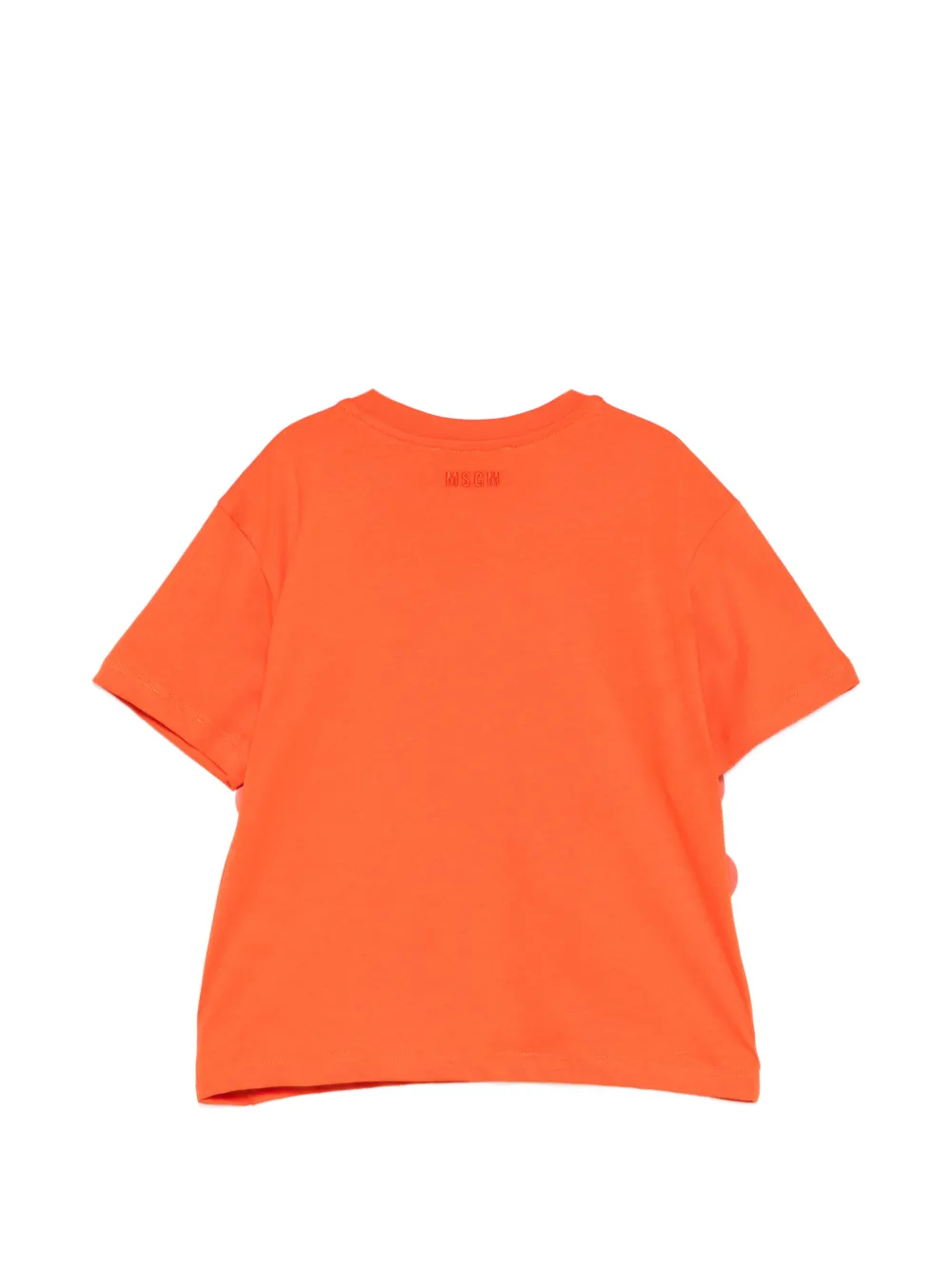 MSGM Kids T-shirt met ronde hals Oranje