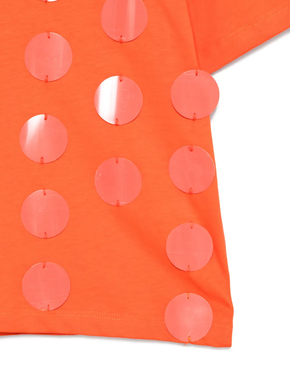 MSGM Kids T-shirt met ronde hals Oranje