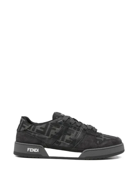 FENDI Match patterned logo-print sneakers
