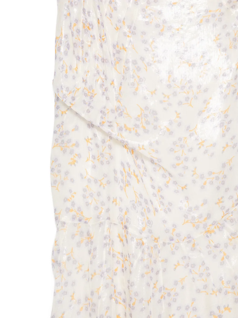Plan C Soapwort jurk met bloemenprint Wit