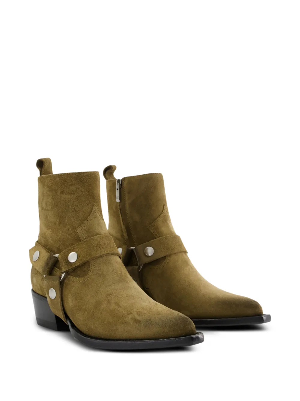  Golden Goose Debbie Leather Boots - Green 